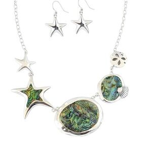 Nacre Starfish Necklace Set